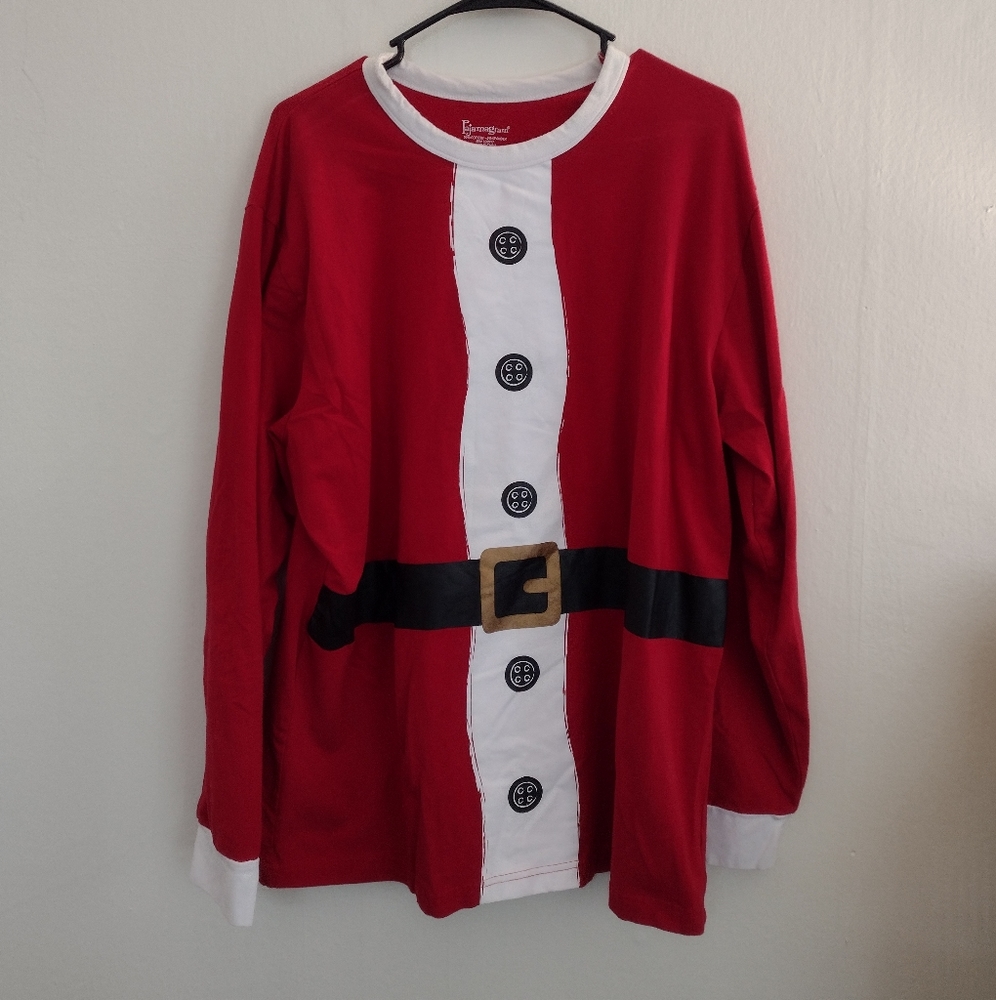 Pajamagram Santa Suit Long Sleeve Top Size L